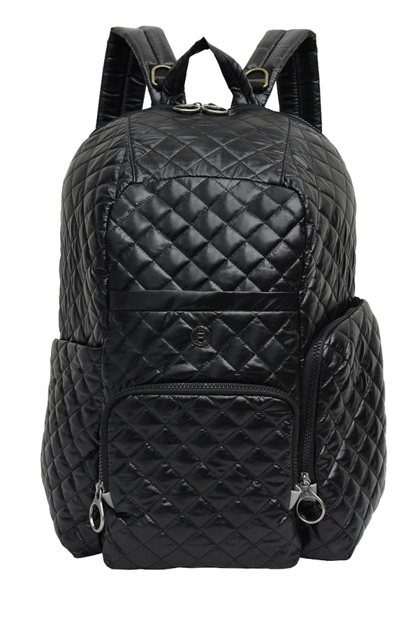 Free Spirit Diaper Backpack - Quilted Black