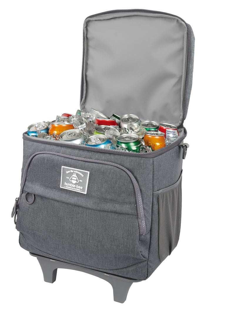 Double-Double Soft Sided Roller Cooler - 36+24 CAN - Heather Gray
