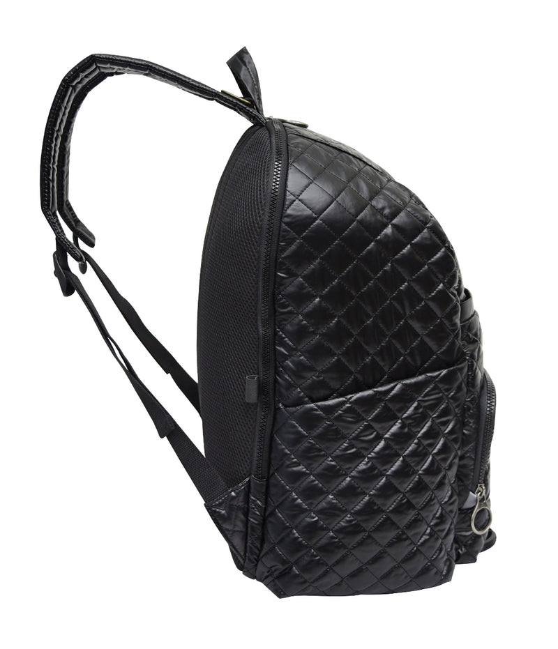 Free Spirit Diaper Backpack - Quilted Black