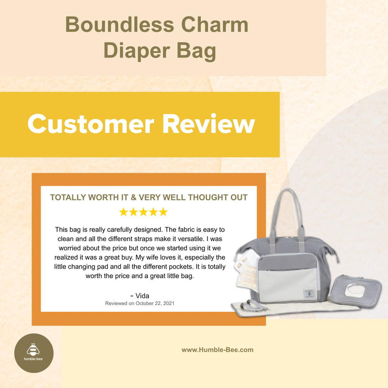 Boundless Charm Diaper Bag with $45 Accessory Bundle