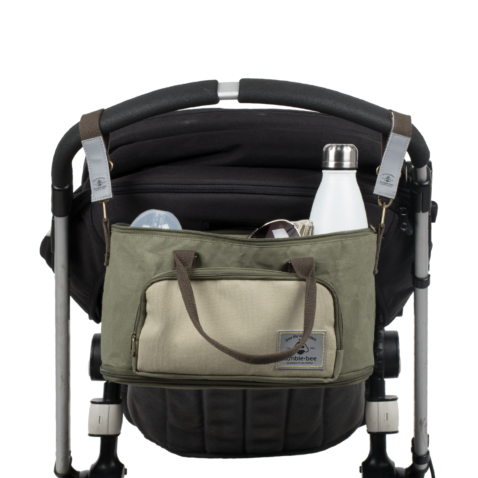 city mini stroller backpack Mini Charm Stroller Organizer Bag with Stroller Straps – Humble-Bee